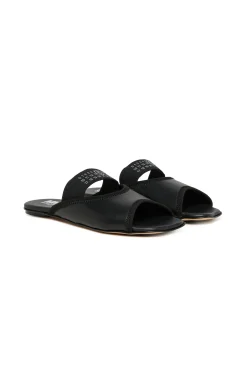 MM6 MAISON MARGIELA Ciabatte slide in pelle con elastico | Sandali E Ciabatte | Ciabatte E Sandali