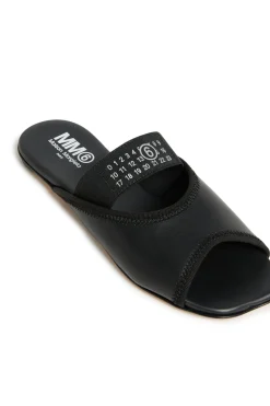 MM6 MAISON MARGIELA Ciabatte slide in pelle con elastico | Sandali E Ciabatte | Ciabatte E Sandali