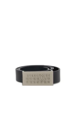 MM6 MAISON MARGIELA Cintura in pelle con numeric logo | Bambino Cinture | Logomania