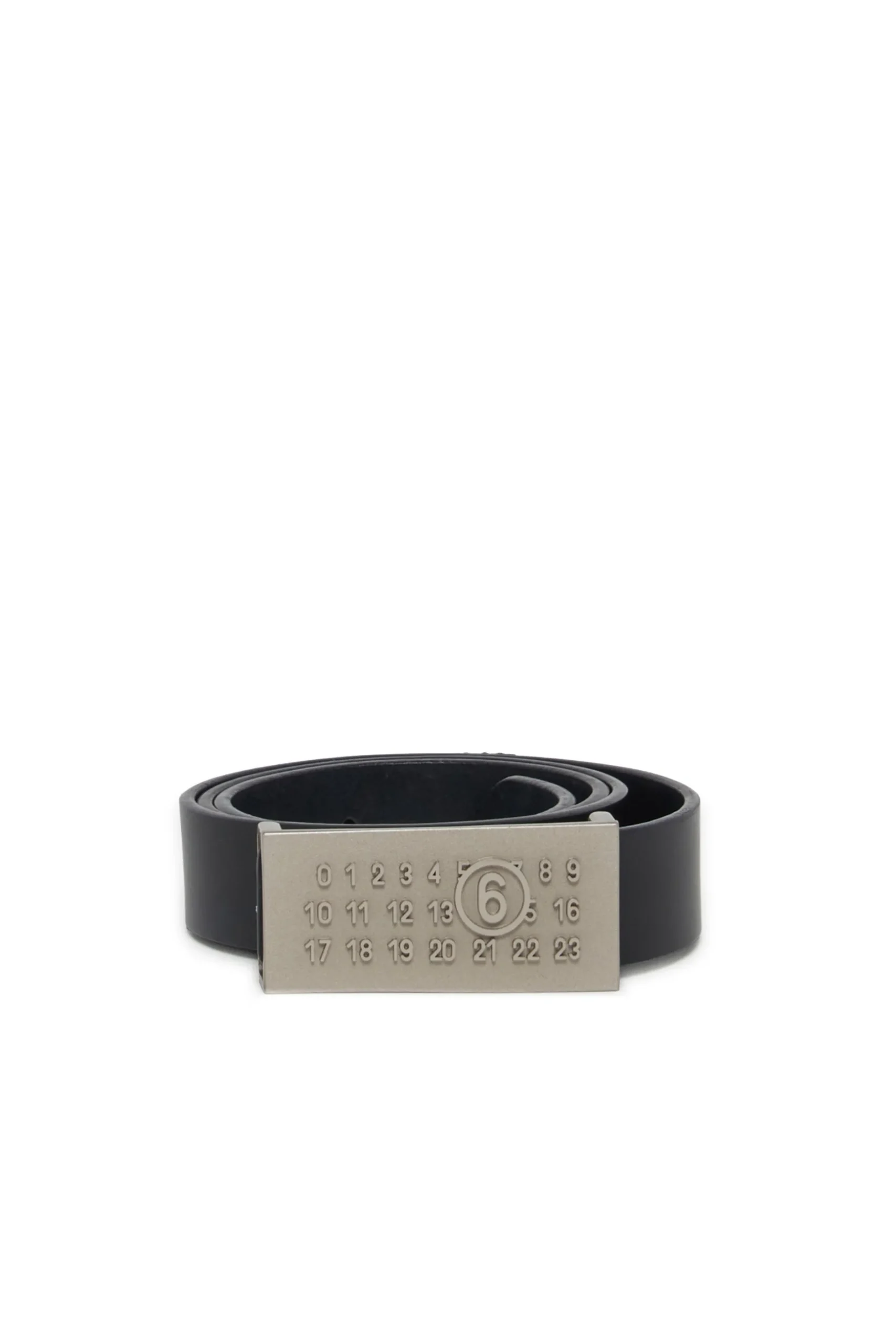 MM6 MAISON MARGIELA Cintura in pelle con numeric logo | Bambino Cinture | Logomania