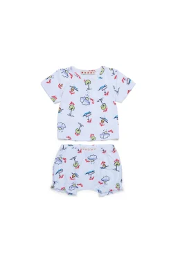 MARNI Completino in cotone allover Happy Sun | Neonato (0-12M)