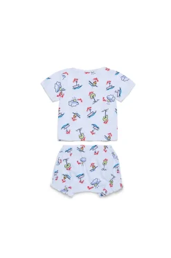 MARNI Completino in cotone allover Happy Sun | Neonato (0-12M)