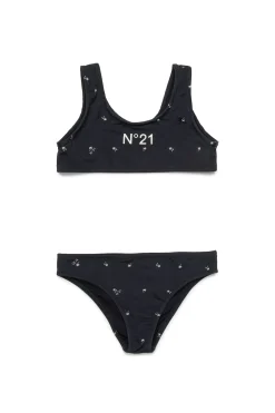 N°21 Costume bikini allover Palms | Bambino Moda Mare | Swimwear
