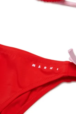 MARNI Costume bikini con logo istituzionale | Bambino Moda Mare | Swimwear