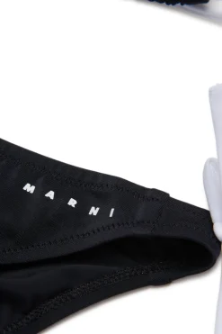 MARNI Costume bikini con logo istituzionale | Bambino Moda Mare | Swimwear
