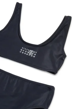 MM6 MAISON MARGIELA Costume bikini con Numeric logo | Bambino Moda Mare | Swimwear