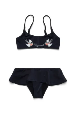DSQUARED2 Costume bikini con stampa Birds | Bambino Moda Mare | Swimwear