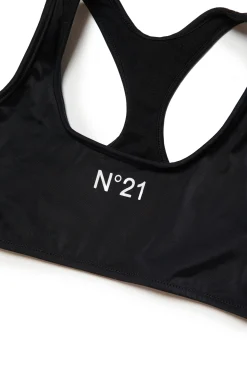 N°21 Costume bikini in lycra con logo | Moda Mare