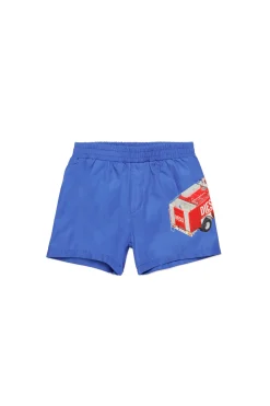 DIESEL Costume boxer con grafica Fire Truck | Bambino Moda Mare | Swimwear