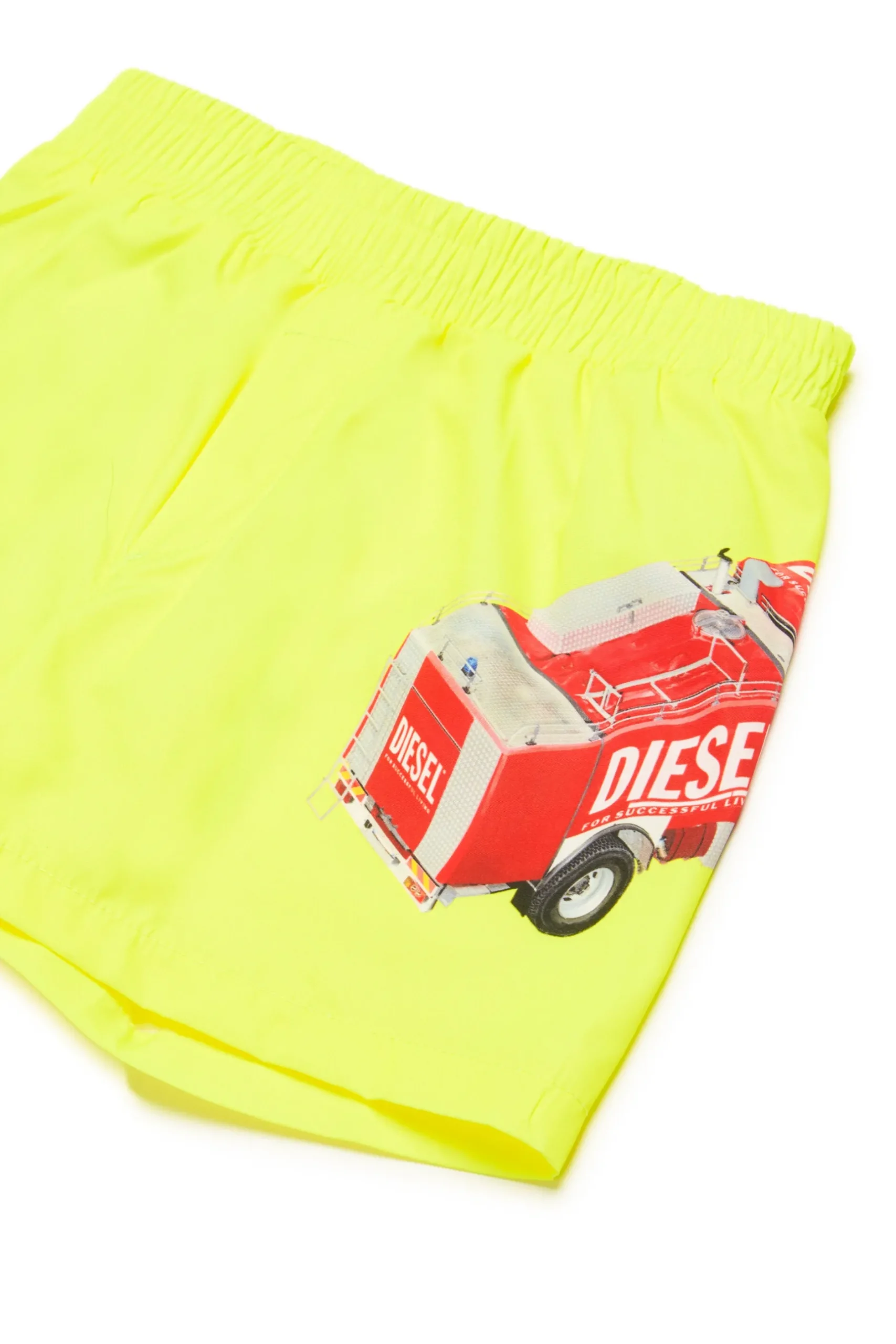 DIESEL Costume boxer con grafica Fire Truck | Bambino Moda Mare | Swimwear