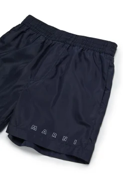MARNI Costume boxer con logo Outline | Bambino Moda Mare | Swimwear