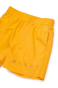 MARNI Costume boxer con logo Outline | Bambino Moda Mare | Swimwear