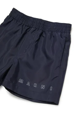 MARNI Costume boxer con logo Outline | Bambino Moda Mare | Swimwear