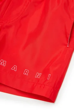 MARNI Costume boxer con logo Outline | Bambino Moda Mare | Swimwear