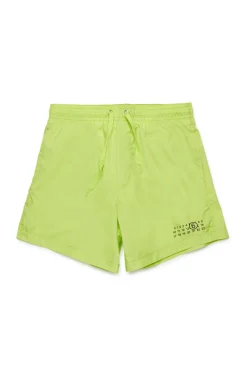 MM6 MAISON MARGIELA Costume boxer con Numeric logo | Bambino Moda Mare | Swimwear