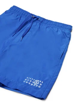 MM6 MAISON MARGIELA Costume boxer con Numeric logo | Bambino Moda Mare | Swimwear