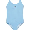 DSQUARED2 Costume intero con bande logate | Bambino Moda Mare | Swimwear