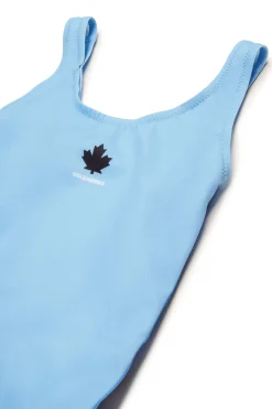 DSQUARED2 Costume intero con bande logate | Bambino Moda Mare | Swimwear