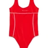 MARNI Costume intero con logo istituzionale | Bambino Moda Mare | Swimwear