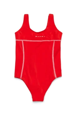 MARNI Costume intero con logo istituzionale | Bambino Moda Mare | Swimwear