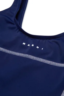 MARNI Costume intero con logo istituzionale | Bambino Moda Mare | Swimwear