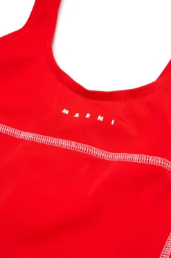MARNI Costume intero con logo istituzionale | Bambino Moda Mare | Swimwear