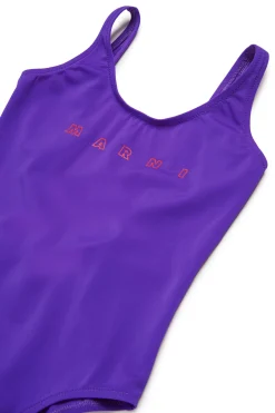 MARNI Costume intero con logo Outline | Bambino Moda Mare | Swimwear