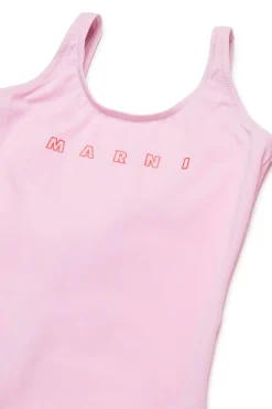 MARNI Costume intero con logo Outline | Bambino Moda Mare | Swimwear