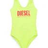 DIESEL Costume intero fluo con logo istituzionale | Bambino Moda Mare | Logomania