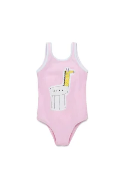 MARNI Costume intero in lycra con stampa giraffa | Bambino Moda Mare | Swimwear