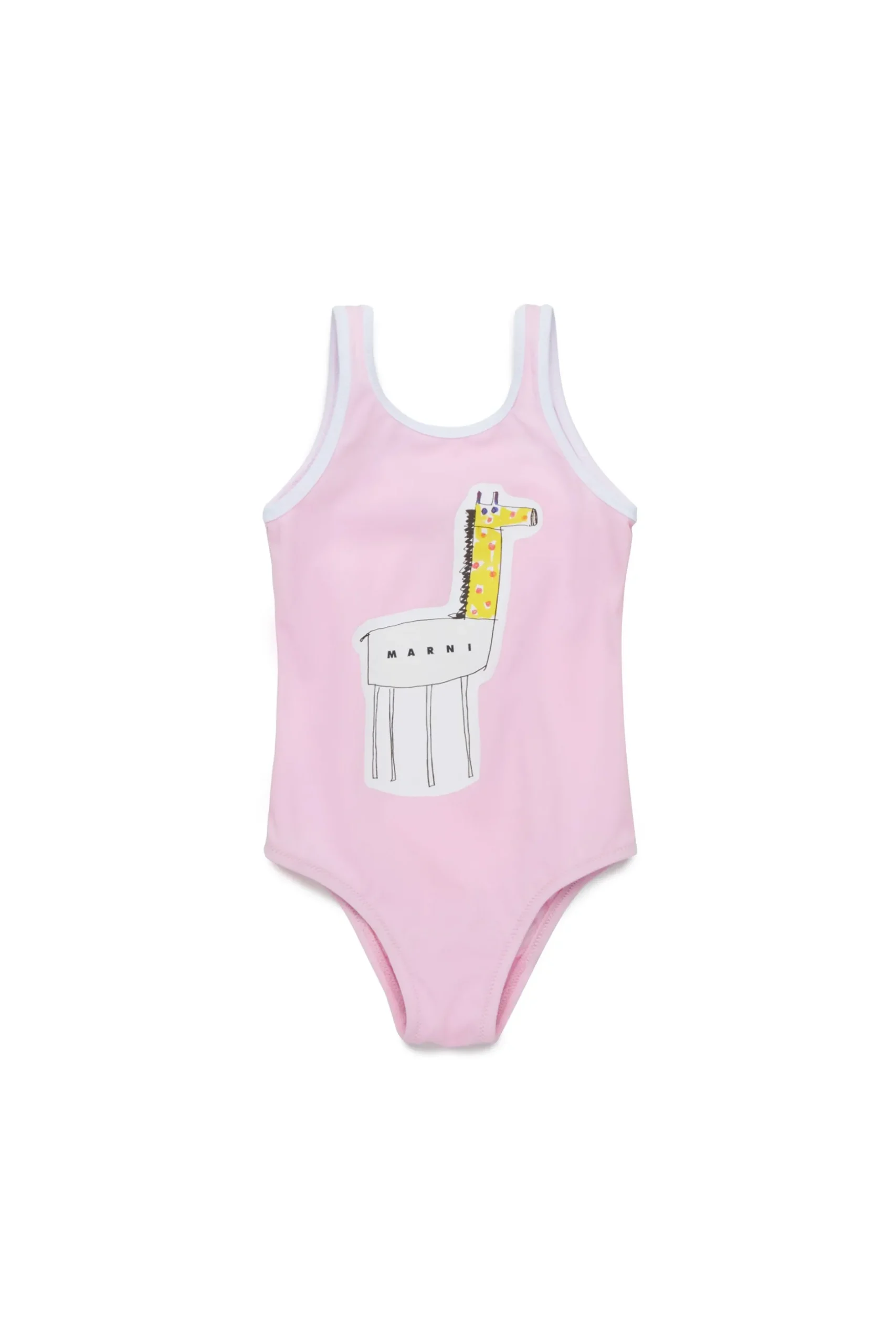 MARNI Costume intero in lycra con stampa giraffa | Bambino Moda Mare | Swimwear
