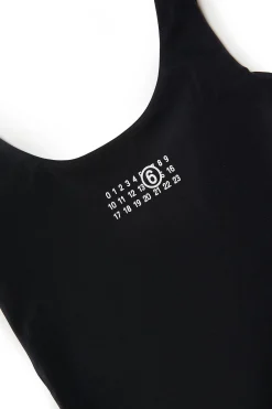 MM6 MAISON MARGIELA Costume intero in lycra con numeric logo | Bambino Moda Mare | Logomania