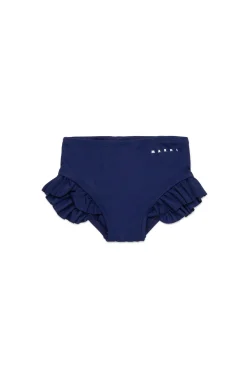 MARNI Costume slip in lycra con ruches | Bambino Moda Mare | Swimwear