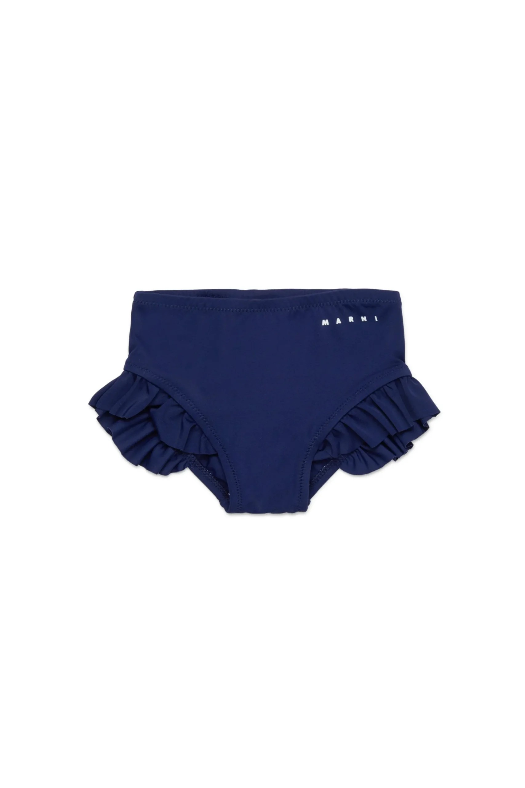 MARNI Costume slip in lycra con ruches | Bambino Moda Mare | Swimwear