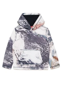 DIESEL Felpa con cappuccio allover Planet Camou | Bambino Felpe