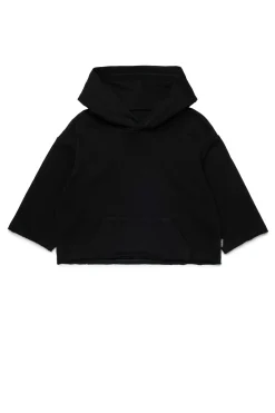 MM6 MAISON MARGIELA Felpa con cappuccio con orli a taglio vivo | Bambino Felpe | Felpe