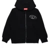 DIESEL Felpa con cappuccio e logo oval D Planet Camou | Bambino Felpe