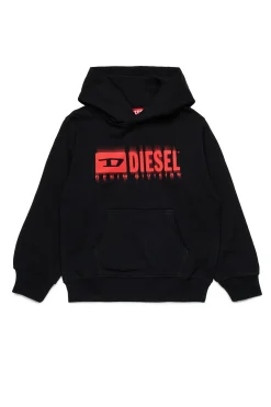 DIESEL Felpa con cappuccio e logo degradé | Bambino Logomania | Logomania