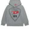 DIESEL Felpa con cappuccio e stampa logo scudetto | Bambino Felpe