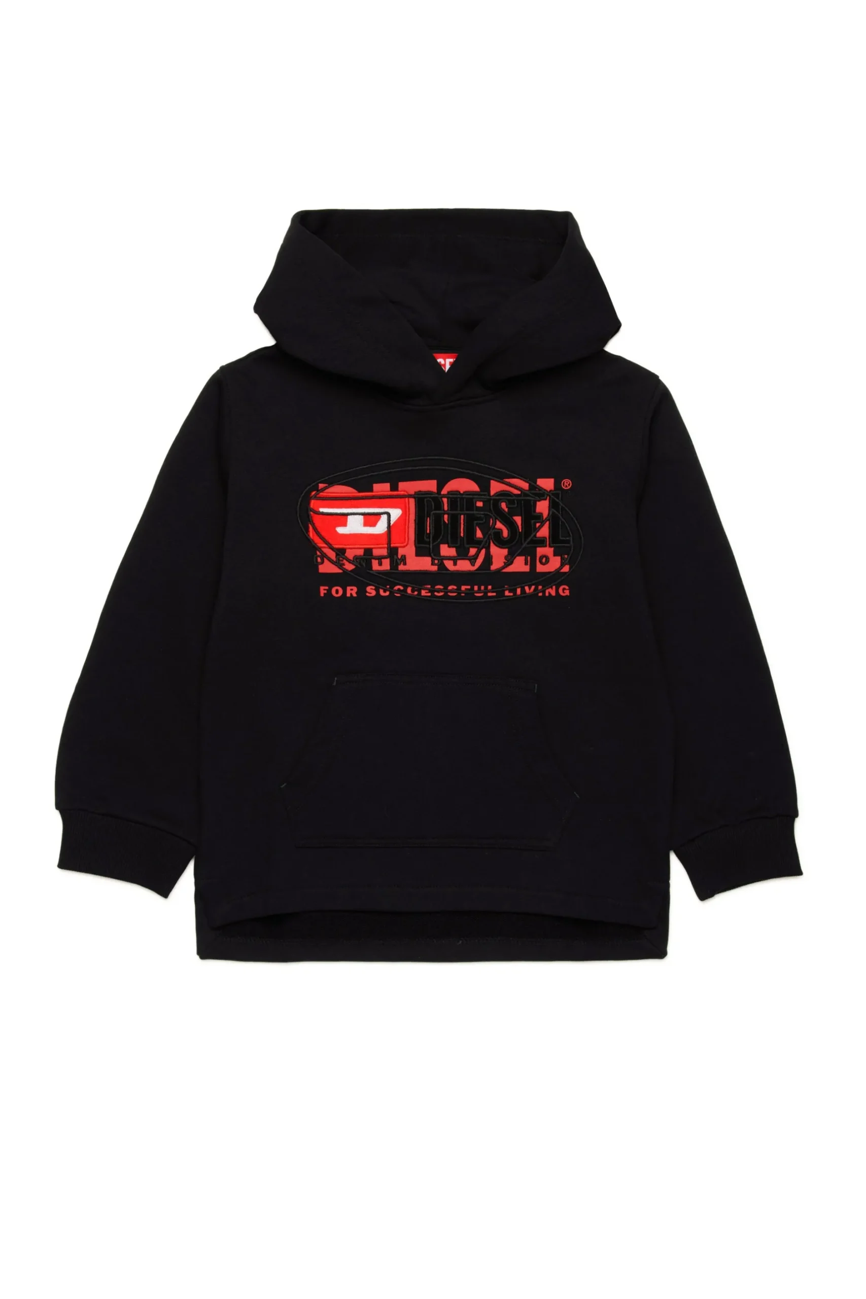 DIESEL Felpa con cappuccio e triplo logo | Bambino Logomania | Logomania