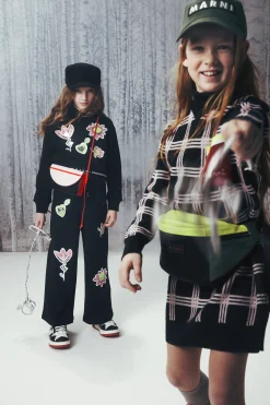 MARNI Felpa con fiorellini in paillettes | Felpe