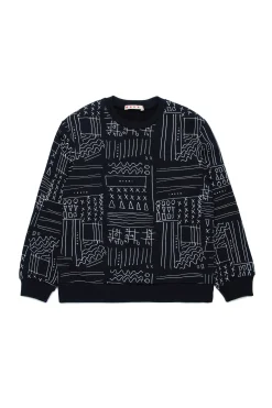 MARNI Felpa con grafica Black Board | Bambino Felpe | Felpe