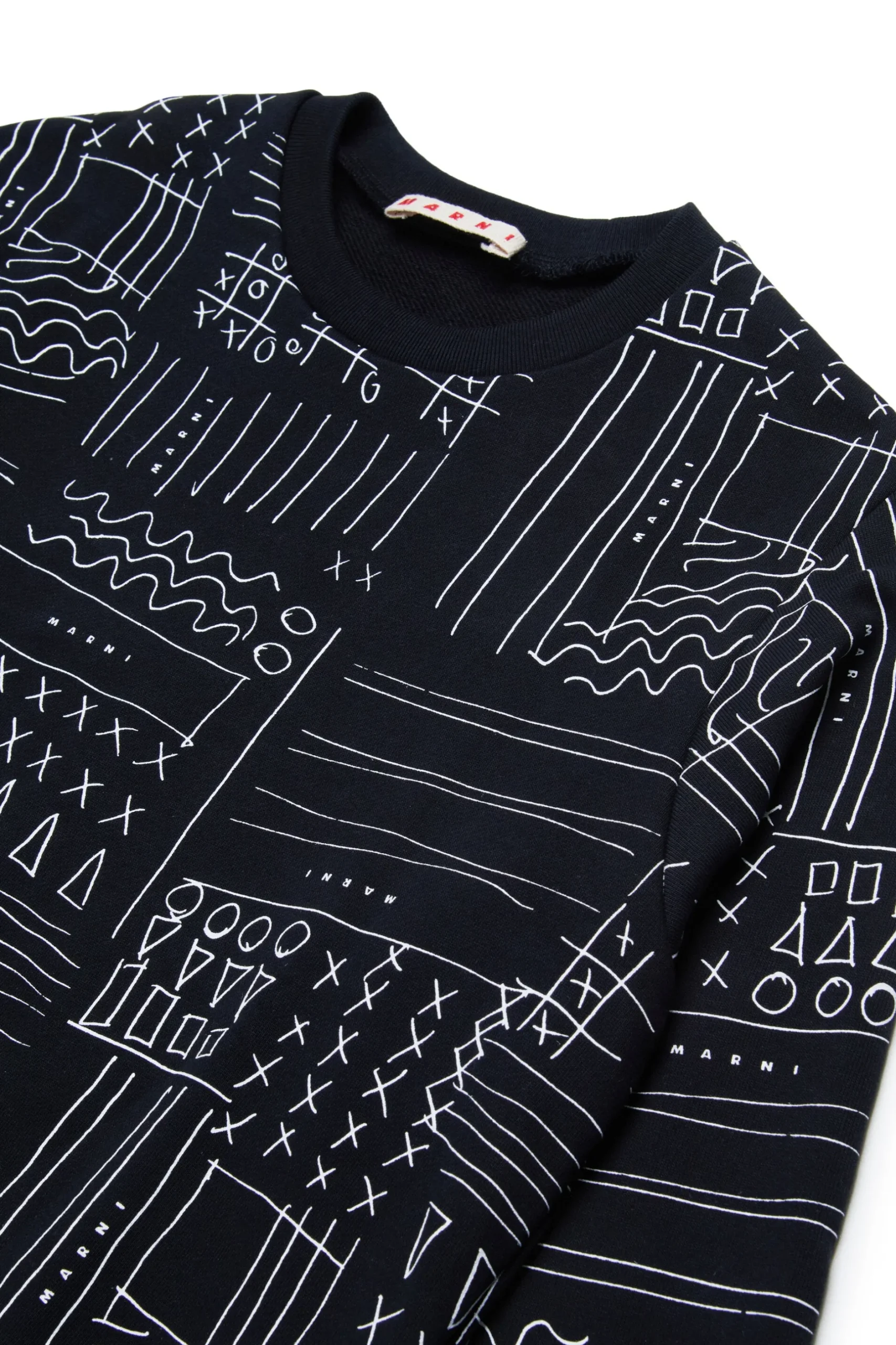MARNI Felpa con grafica Black Board | Bambino Felpe | Felpe