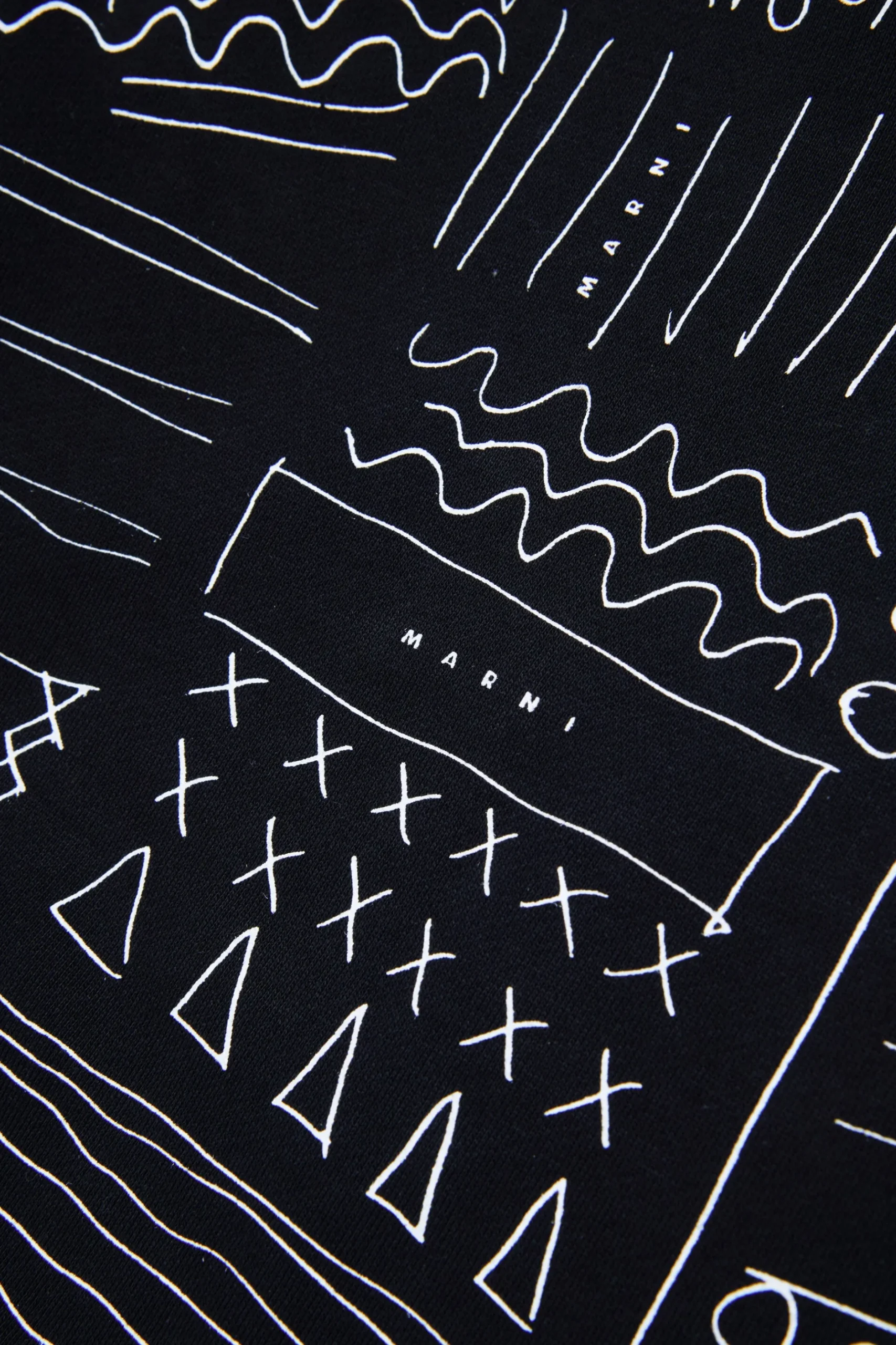 MARNI Felpa con grafica Black Board | Bambino Felpe | Felpe
