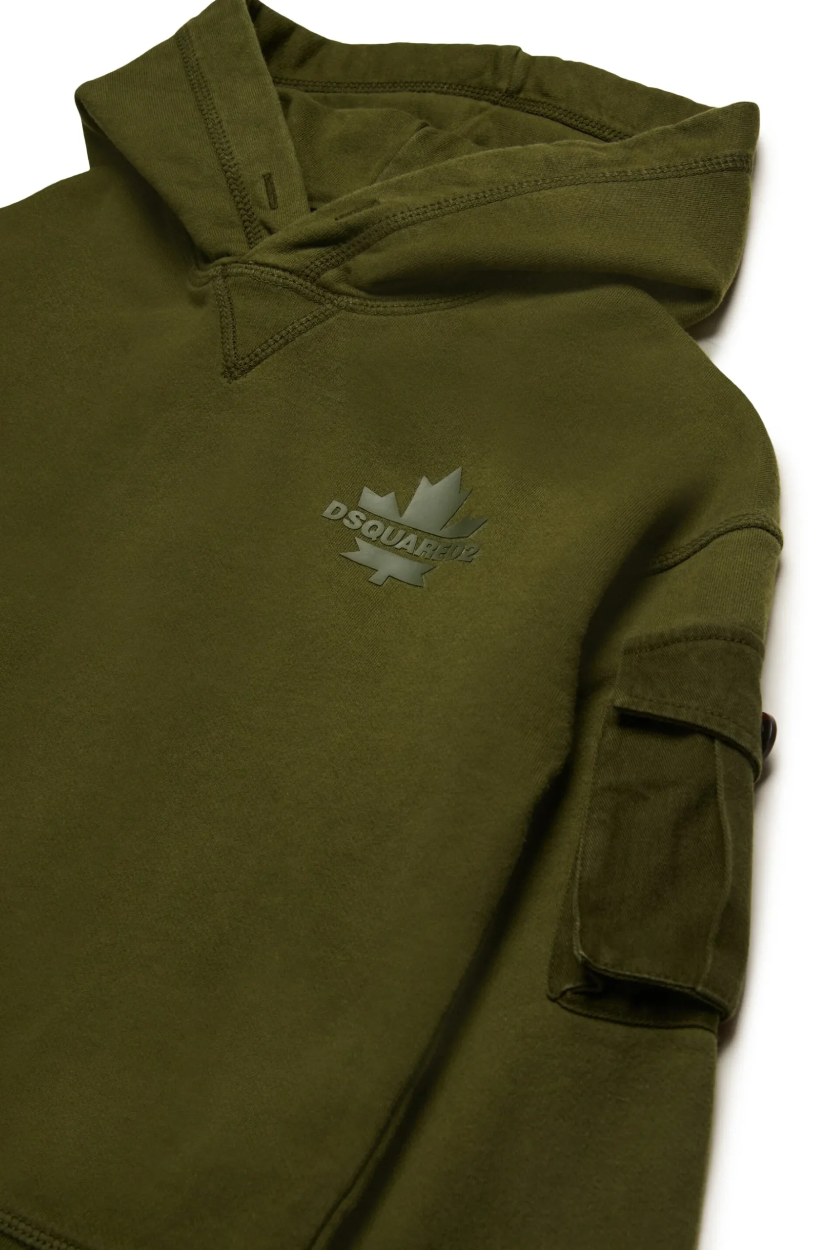 DSQUARED2 Felpa con Maple Leaf | Bambino Felpe | Activewear