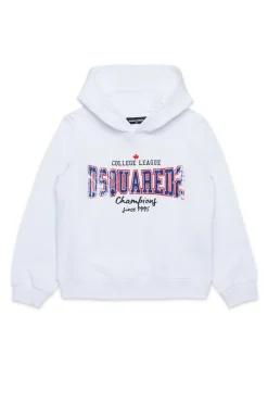 DSQUARED2 Felpa con stampa college | Bambino Felpe | Activewear