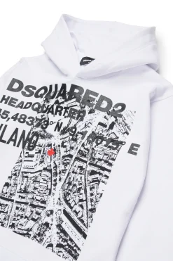 DSQUARED2 Felpa con stampa D2 Headquarter | Bambino Felpe | Felpe