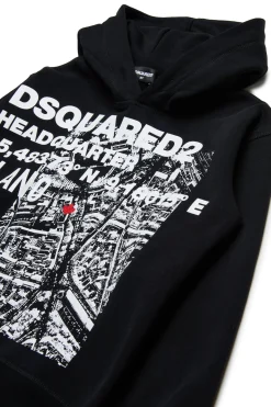 DSQUARED2 Felpa con stampa D2 Headquarter | Bambino Felpe | Felpe