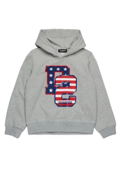 DSQUARED2 Felpa con stampa D2 USA | Bambino Felpe | Activewear
