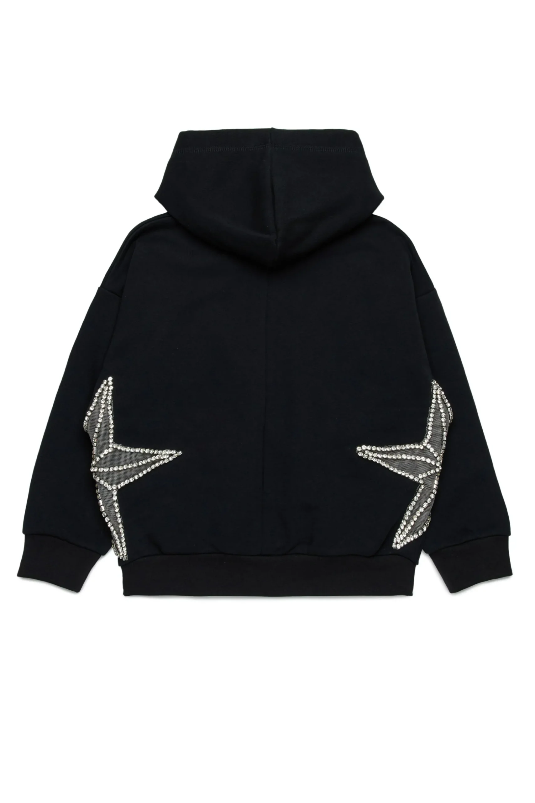 DSQUARED2 Felpa con stelle in mesh e cristalli | Felpe
